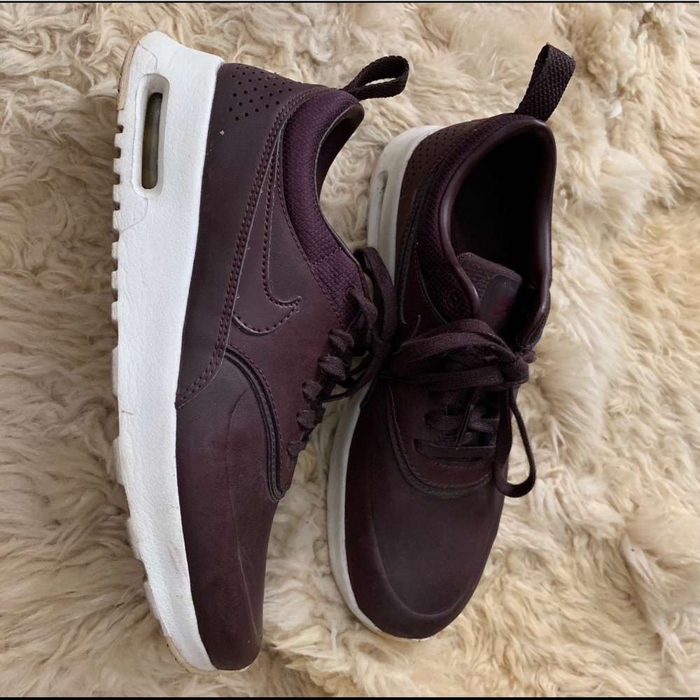 Nike Women's Sneakers in Burgundy and White
